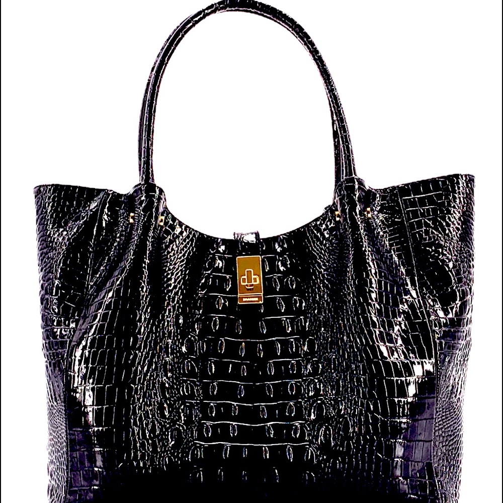 SOLD - BRAHMIN BLACK MELBOURNE MEDIUM MALLORY TOTE NWT